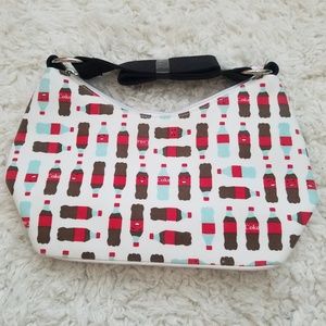 Smiley Coca-Cola Bottle Print Shoulder Bag
